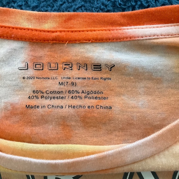 Journey Don’t Stop Believin’ Tour Tie Dye Shirt M(7-9) - Picture 3 of 4